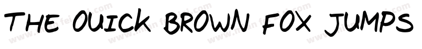 THE OUICK BROWN FOX JUMPS OVER THE字体转换
